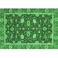 thumbnail image 1 of Ahgly Company Indoor Rectangle Oriental Emerald Green Modern Area Rugs, 5' x 8', 1 of 4