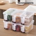 thumbnail image 4 of POINTERTECK Sealed Box Drawer  Food Grade  Large Capacity  Transparent  Refrigerator Food Freshness Storage Holder  Kitchen Supplies, 4 of 8