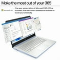 thumbnail image 6 of HP 14” HD Laptop, Intel Processor N150, 4GB RAM, 128GB UFS, Windows 11 Home in S Mode, Sky Blue, 6 of 7