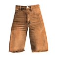 thumbnail image 4 of kaondbfi Denim Shorts for Women Print Like Denim Flare Jeans Stretchy Shorts with Pockets Summer Jeans for Women, 4 of 4