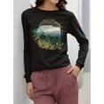 thumbnail image 2 of Pipeline Waveflower Beach Scene - Long Sleeve Women's, 2 of 4