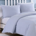 thumbnail image 4 of Poppy & Fritz Oxford Stripe White Twin Duvet Cover Set, 4 of 14