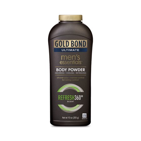 GOLD BOND Ultimate Men's Essentials Body Powder, Refresh 360 Scent, (Best Talcum Powder For Mens In India)