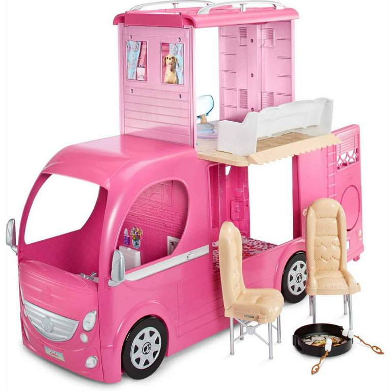 Footpad samfund biografi Barbie Pop-Up Camper Playset - Walmart.com