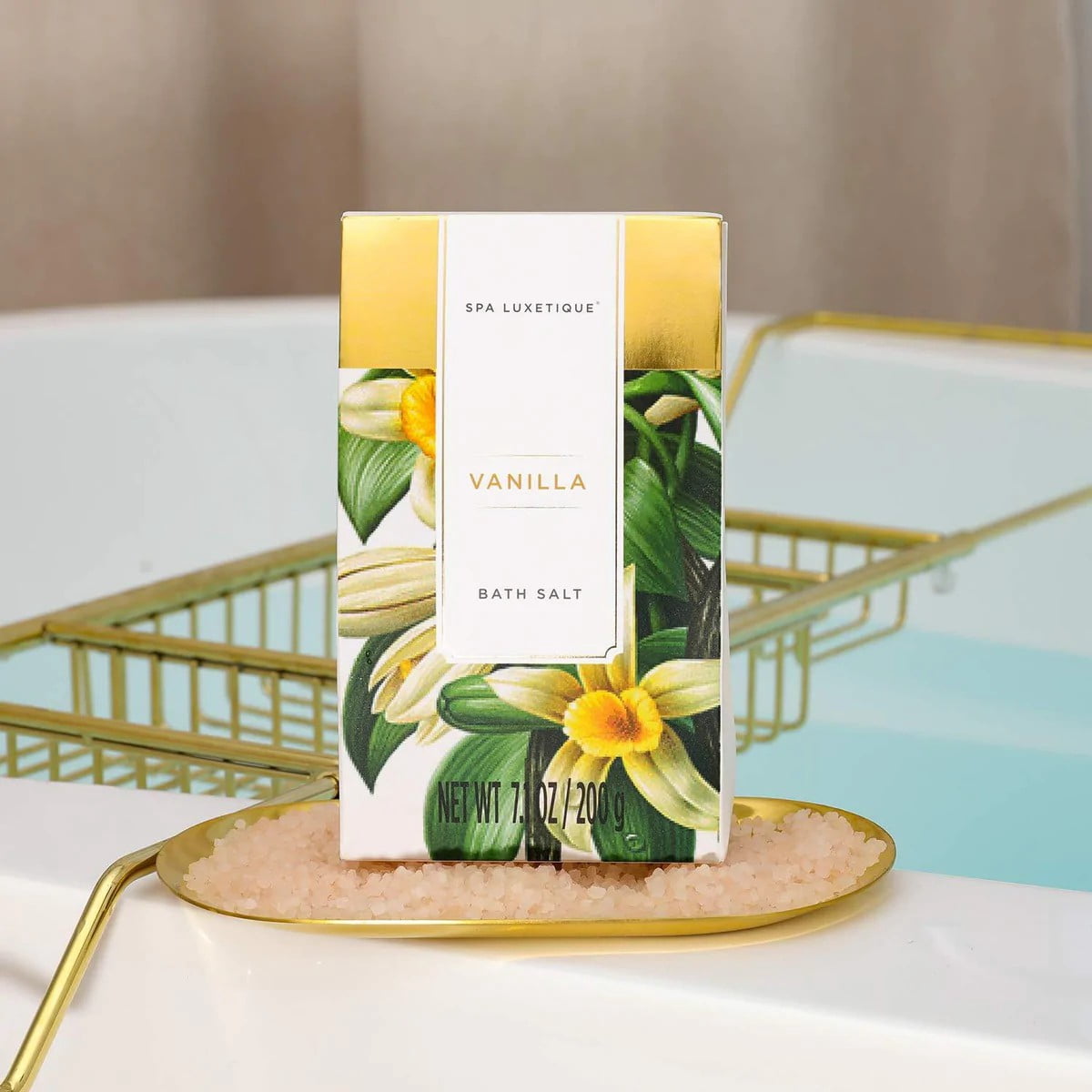 Spa Luxetique Gift Sets for Women - 15 Pcs Vanilla Scent Birthday Mothers Day Gifts for Mom Bath Baskets for Her