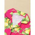 thumbnail image 6 of ATAIKU S-XXL Womens Pajamas Set Lemon Print Short Sleeve Button Down Sleepwear Top and Shorts 2 Piece Pjs Lounge Set, 6 of 9