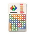thumbnail image 2 of Super Block Pattern Matching Puzzle Game - 1 Console With 16 Building Blocks, Storage Bag, User Manual, No Battery Included - For Kids, Toddlers, Boys, Girls, Indoor Play, Travel,, 2 of 9
