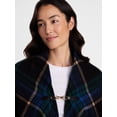 thumbnail image 4 of Time and Tru Women's Plaid Poncho with Clasp, Sizes S/M-L/XL, 4 of 5