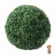 thumbnail image 2 of Artificial Plant Topiary Balls Faux Plants Decorative Balls for Outdoor Patio Garden Balcony Backyard and Indoor Home Wedding Decoration 9in, 2 of 8