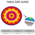 thumbnail image 6 of Rainbow Tie Dye Mandala Pattern Round Fitted Tablecloth with Elastic Edge,Dining Table Cover Waterproof,Outdoor Round Tablecloth for Camping,Dining,Indoor and Outdoor, 6 of 7
