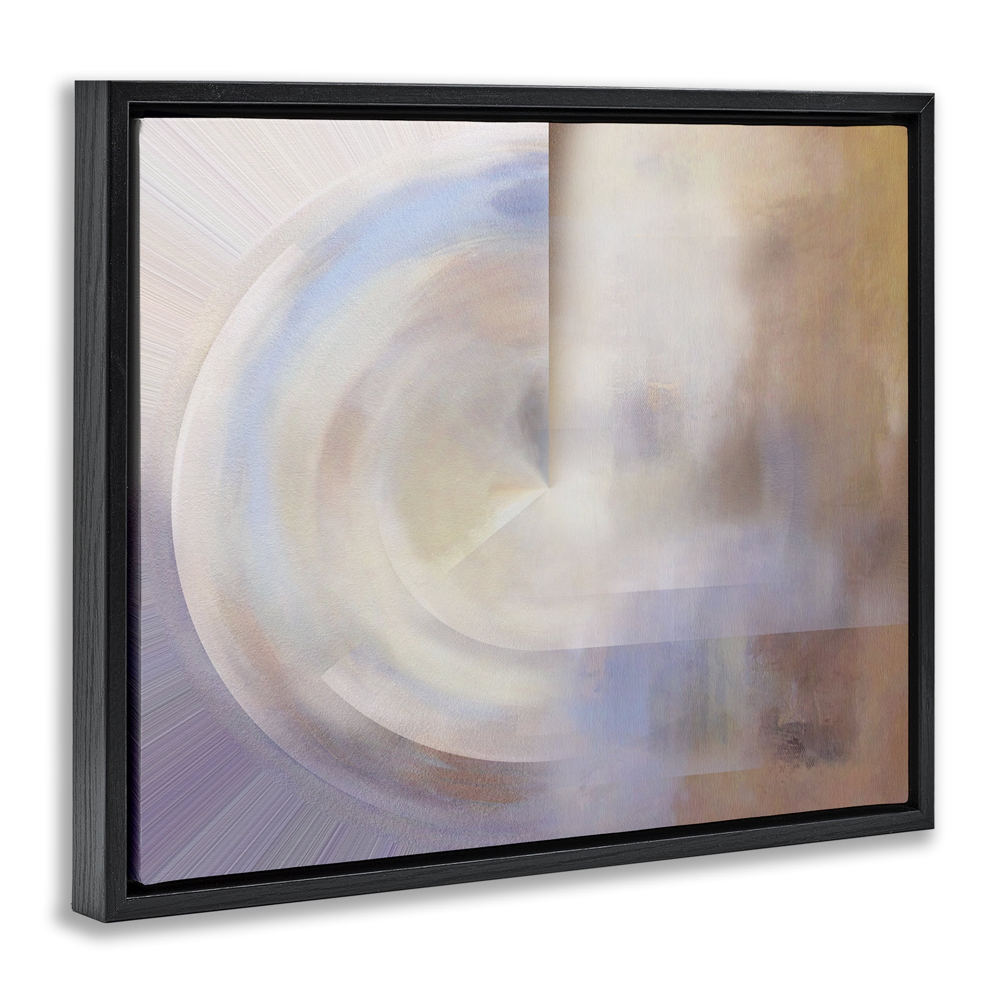 Stupell Industries Ghosts of New York Abstract Abstract Painting Black Floater Framed Canvas Art Print Wall Art, 31 x 25