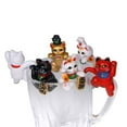 thumbnail image 4 of Mini Lucky Money Cats Figurine Hanging Cup Rim Diy Landscape Table Ornament-SHUNJING, 4 of 4