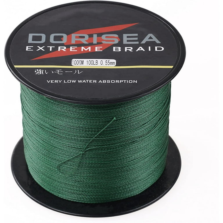 Dorisea Extreme Braid 100% Pe Moss Green Braided Fishing Dorisea Extreme Braid 100% Pe Moss Green Braided Fishing