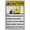 Warning Sign 3, variant on Weatherproof Vertical ANSI Grain Bin Silo Sign (When accessing the central roof hatch remain on the ladder keep safety harness attached at all times) 8 in" x 12 in" UV Resistant Indoor Outdoor Sign