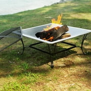 Angle View: Asia Direct Florence 33 in. Fire Pit with Free Cover