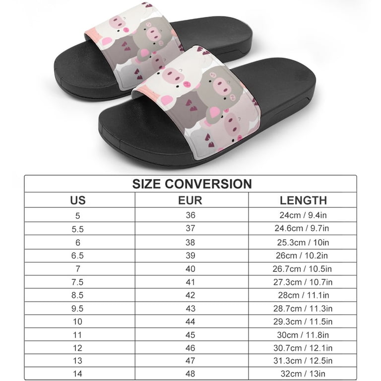 GZHJMY Stylish Slides for Women Men, Cute Cartoon Pig Soft