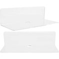 thumbnail image 4 of Wall Mounted Acrylic Floating Storage Shelf for Smart Speakers, Toiletries – Space Saving Display Rack for Home, Bathroom, Office Use (2 pcs), 4 of 4