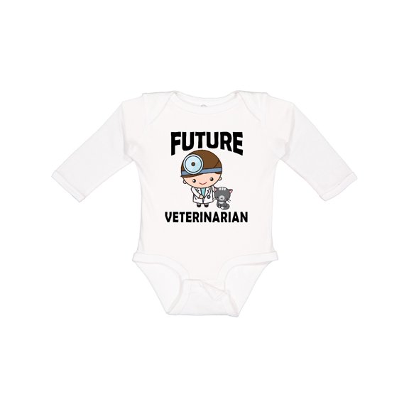 Inktastic Vet Gift Future Veterinarian Boys Long Sleeve Baby Bodysuit