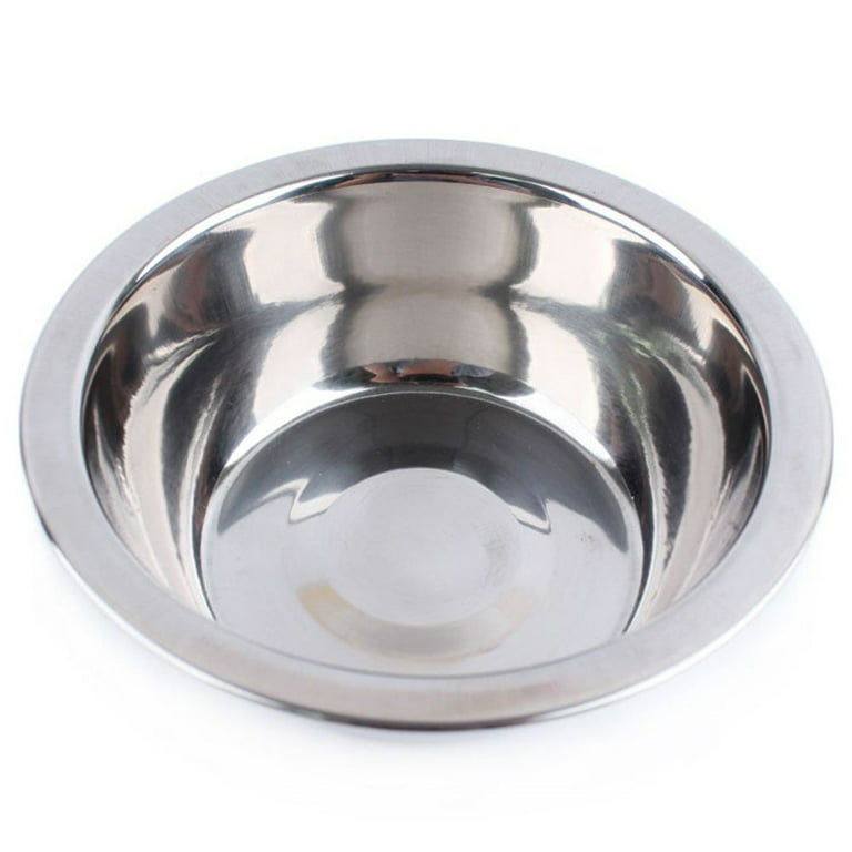 Besufy Pet Bowl Metal Dog Bowl Cage Crate Non Slip Hanging Food Dish Water  Feeder with Hook