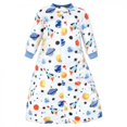 thumbnail image 3 of Hudson Baby Infant Plush Long-Sleeve Sleeping Bag, Sack, Blanket, Space Adventure, 0-9 Months, 3 of 4