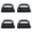 Black*4, variant on Yooci Outdoor Heavy Duty Scouring Pad Sponge Cleaning Brush with Handle Practical Yard Grate Scrubber Domestic Patio Garage Washing Useful Gift