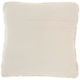 thumbnail image 2 of Nourison Faux Fur Ruched Fx Rabbit Fur Blush 20" x 20" Throw Pillow, 2 of 6