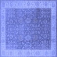 thumbnail image 1 of Ahgly Company Machine Washable Indoor Square Oriental Blue Traditional Area Rugs, 6' Square, 1 of 4