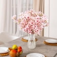 thumbnail image 5 of 16 inch Artificial Cherry Blossom Branches,Bexikou 6 Pcs Faux Silk Cherry Blossom Flowers Fake Cherry Blossom Floral Stems for Vase Wedding Table Centerpieces Indoor Home Decor, 5 of 7