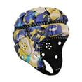 thumbnail image 1 of Casco de rugby, gorra deportiva, equipo cómodo y transpirable, protector de cabeza para rugby y béisbol Azul Amarillo, 1 of 9