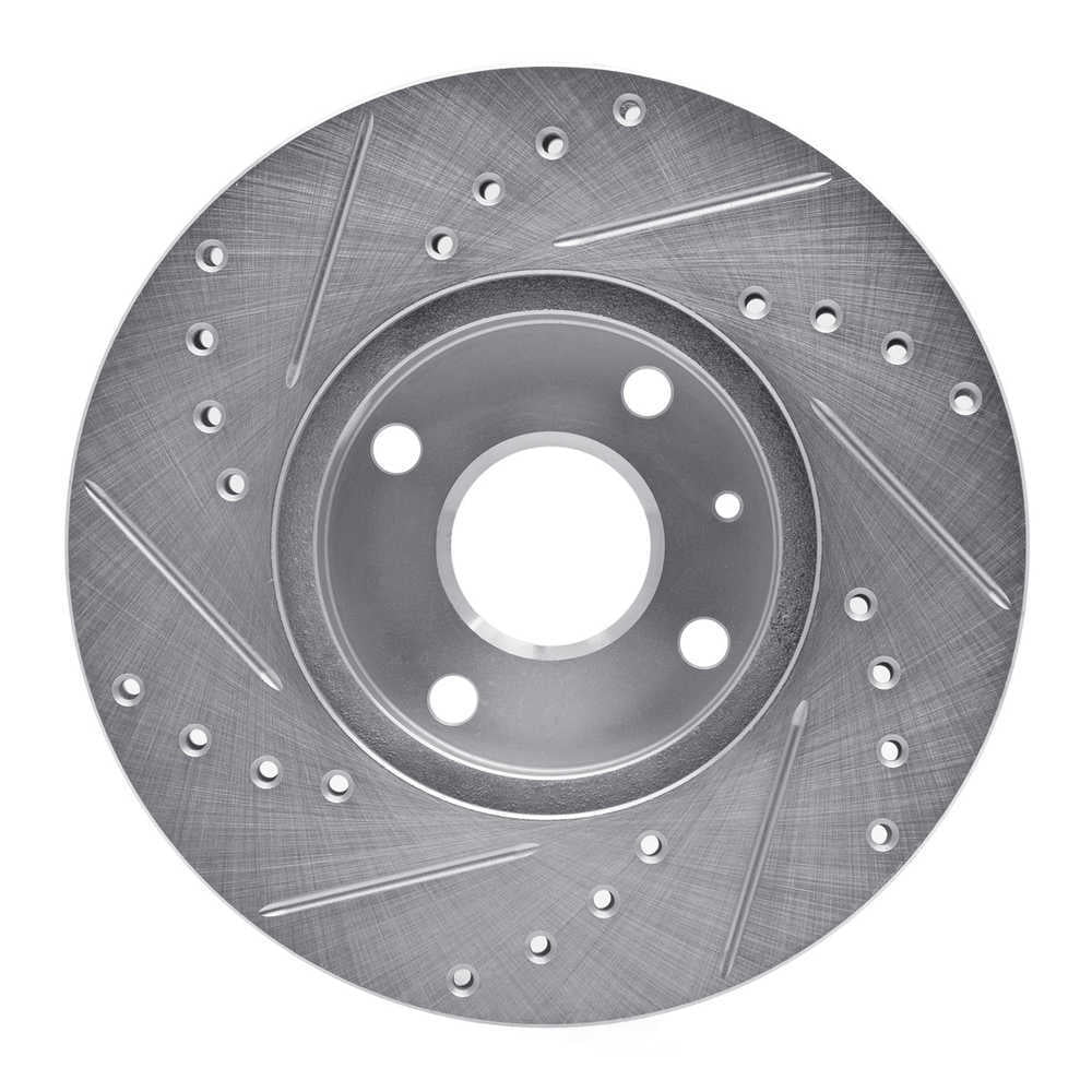 Dynamic Friction Company 631-54002R DFC Brake Rotor - Drilled And Slotted - Silver