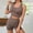 Brown, variant on Tbopshirt Women's 2 Piece Outfits Women's Casual Seamless Knitted Sports Yoga Buttock Lifting Tight Fitness Clothing Two-piece Set Wide Leg Pants