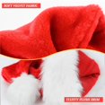 thumbnail image 2 of Gorro navideño de Papá Noel Ambandier para niños, terciopelo de felpa suave, 2 of 6