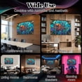 thumbnail image 7 of Stained Glass Style 8 Pack Art Acoustic Panels Sound Absorbing Underwater Baroque Octopus Coral Reefs Decorative Soundproof Wall Panels Self Adhesive for Nursery Game Room Bedroom 48"x32", 7 of 7
