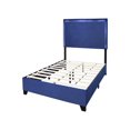 thumbnail image 2 of Aerys Queen Platform Bed Frame with LED Lights , Blue Velvet, 2 of 3
