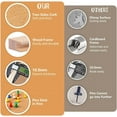 thumbnail image 4 of Toocust 28"x20" Cork Board for Wall, Frame Cork Board, Cork Message Board, Small Cork Board, Pin Board with Fixing Kits, 4 of 7