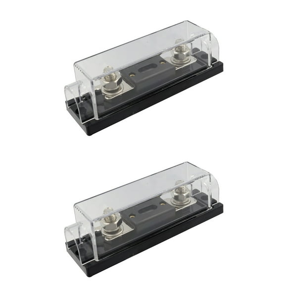 2 PCS Fuse Holder Block Amplifiers Power Distribution Blocks Terminal Auto Automotive