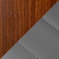 thumbnail image 2 of LumiSource Walnut Wood, Grey PU, Black Metal Symphony Counter Stool - Set of 2, 2 of 11