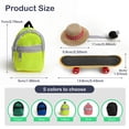 thumbnail image 2 of 3 Pieces Bearded Dragon Accessories Set, Bearded Dragon Costume Clothes Lzard Toy Adjustable Hat Mini Backpack and Skateboard for Lizard Hamster Parrot Turtle Small Animals Cool Reptile yellow, 2 of 2
