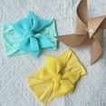 thumbnail image 4 of WUANDIXFA Headband Bows for Baby Girls Baby Bows Headbands Soft Nylon Hairbands Hair Accessories for Baby Girls Infant Toddler,Yellow,One Size, 4 of 5