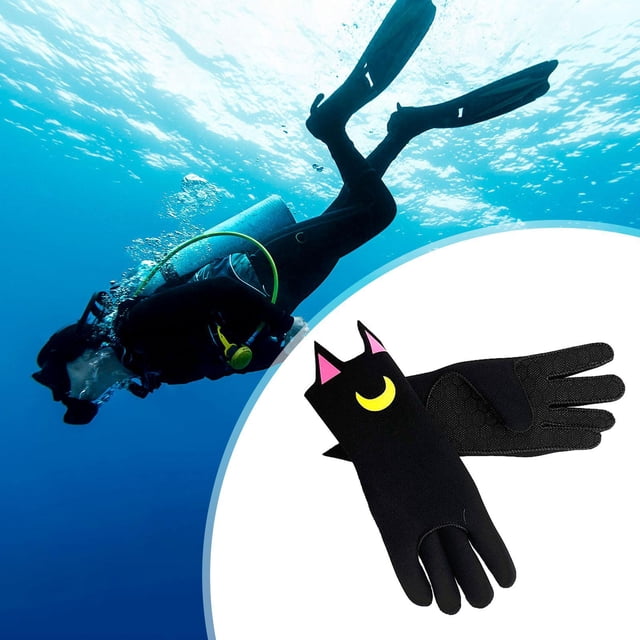 Guantes de buceo de buceo Neopreno de 3 mm Mantenga el equipo cálido de los accesorios de natación cómodos guantes de traje de neopreno para nadar el XS