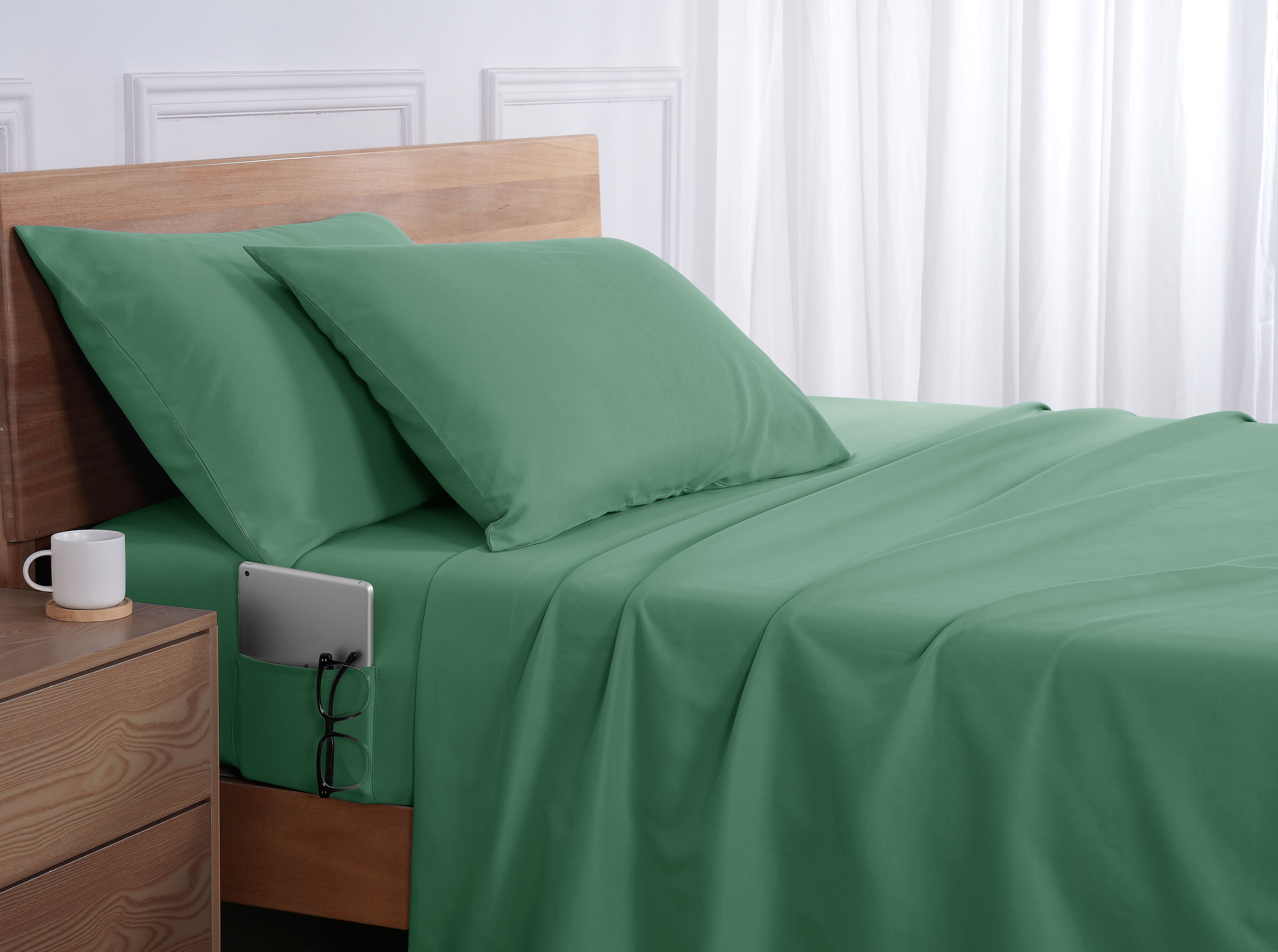 Mainstays by Becky G. & Alejandra 4-Piece Green Lily Super Soft