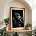 thumbnail image 5 of Gorilla - Photography Wildlife Black and White Animal Portrait Nature Moody Unframed Wall Art Print 32 x 48 inches, 5 of 60