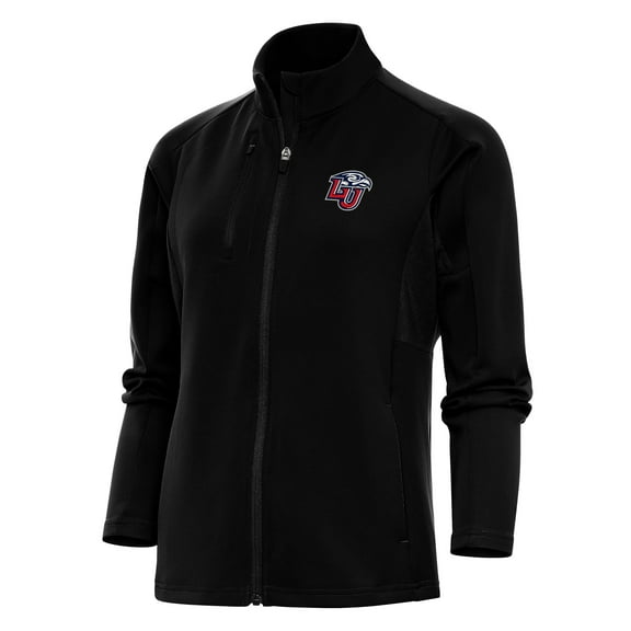 Women's Antigua Black Liberty Flames Generation Full-Zip Jacket