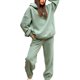 thumbnail image 1 of Conjunto de sudaderas con capucha de 2 piezas Sudadera con capucha de color sólido y pantalón de chándal Chándal grueso, 1 of 5