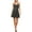 Black, variant on TRIXXI Womens Black Pleated Zippered Swinging Hemline Lined Spaghetti Strap Sweetheart Neckline Short Party Fit + Flare Dress 13