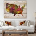 thumbnail image 4 of Design Art - United States Map in Colors, 4 of 5