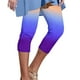 thumbnail image 1 of Gibobby Running Pantalones Deportivos Yoga Leggings moda 3/4 para mujer Leggings estampados cintura alta para mujer Medias atléticas Pantalones cortos entrenamiento yoga（Azul marino， M), 1 of 5