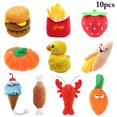 thumbnail image 1 of 10PCS Dog Squeaky Toy Set Interactive Plush Puppy Toys Pet Chew Toy, 1 of 10