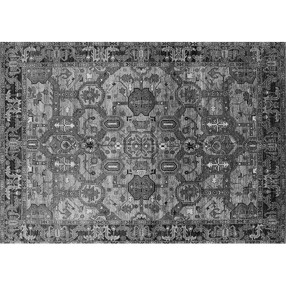 Ahgly Company Indoor Rectangle Oriental Gray Traditional Area Rugs, 2' x 3'