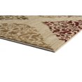 thumbnail image 5 of Impressions Transitional 5' x 7' Beige and Red Polypropylene Indoor Area Rug, 5 of 8